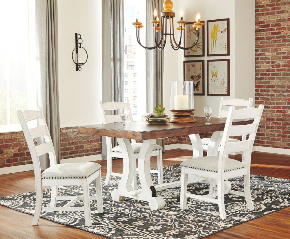 Valebeck - Dining Table Set #5pc.table,4chairs