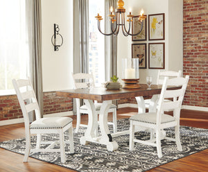 Valebeck - Dining Table Set #5pc.table,4chairs