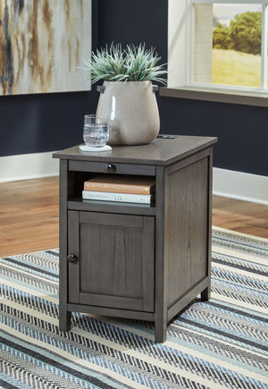 Treytown - Chair Side End Table #darkgray