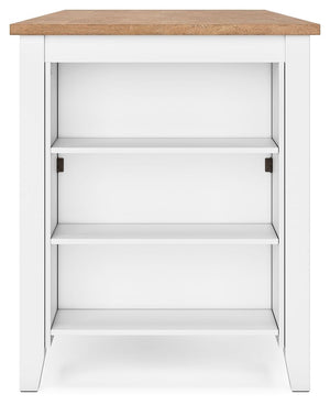 Gesthaven - Rectangular Dining Room Counter Set #white