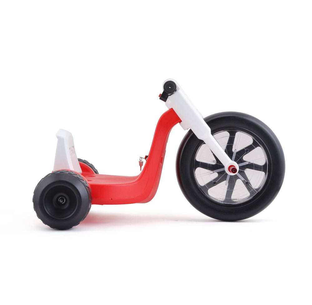 Droyd - Romper Electric Tricycle for Kids 3+ w/ 3 mi Range & 6 mph Speed – Adjustable Seat, Parental Control & LEDs - Red