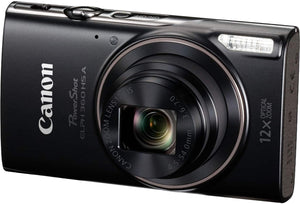 Canon - PowerShot ELPH 360 HS A Full HD Video 20.2-Megapixel Digital Camera - Black