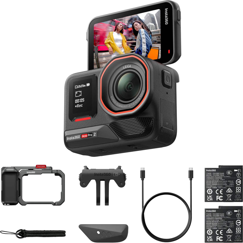 Insta360 - Ace Pro2 Xplorer Bundle Octa Edition - Dual Battery - Dark Gray