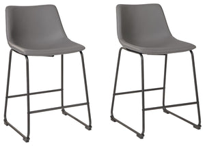 Centiar - Upholstered Barstool (Set of 2) #gray #19''wx22''dx35''h