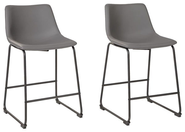 Centiar - Upholstered Barstool (Set of 2) #gray #19''wx22''dx35''h