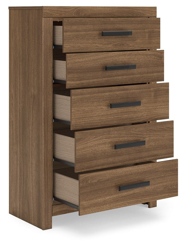 Broachmyn - Five Drawer Chest #lightbrown