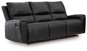 Glossmore - Sofá reclinable - Negro