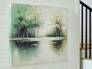 Garlenridge - Arte de pared - Verde / Tan / Blanco