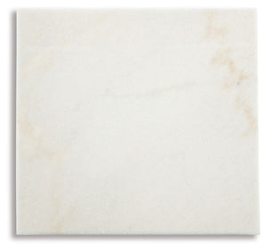 Fostead - Mesa auxiliar cuadrada - Blanco / Espresso
