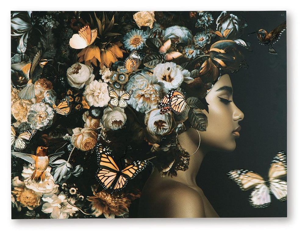 Valfer - Arte de pared - Naranja / Negro / Blanco