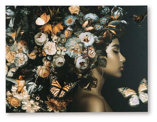 Valfer - Arte de pared - Naranja / Negro / Blanco