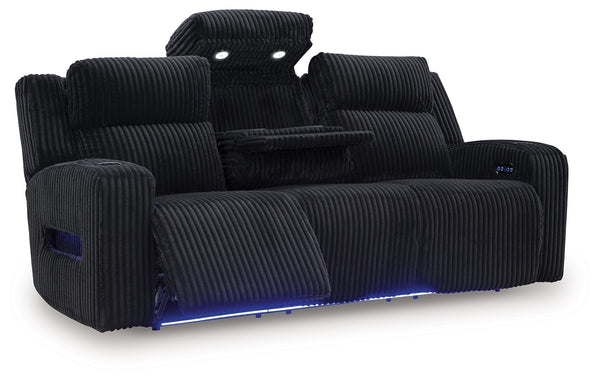 Forest Lake - Power Reclining Sofa With Adj Headrest #black