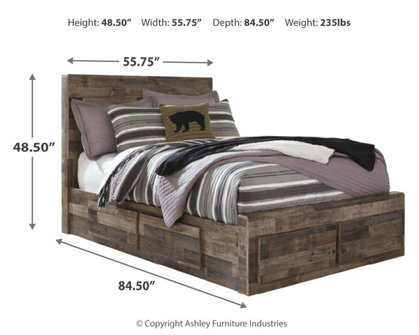 Derekson - Panel Bed #full #6drawers