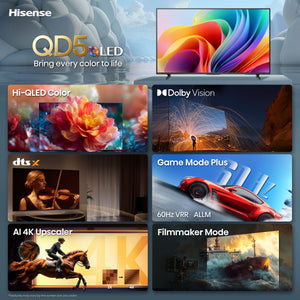 Hisense - 75" Class QD5 Hi-QLED Series 4K UHD Smart Roku TV (2026)