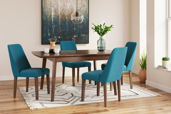 Lyncott - Butterfly Extension Table Set #blue