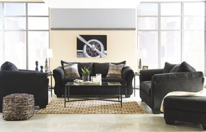 Darcy - Living Room Set #black #4pc.sofa,loveseat,chair,ottoman