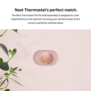Google - Nest Thermostat - Programmable Wi-Fi Smart Thermostat - Snow