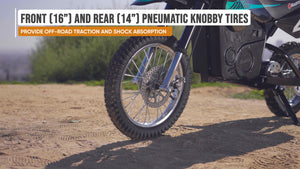 Razor - MX650 Dirt Rocket Off-Road Motocross Electric Ride-On Bike w/ 10 miles Max Operating Range and 17 mph Max Speed - Black/Teal