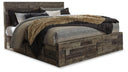Derekson - Panel Bed #king #4drawers|6drawers