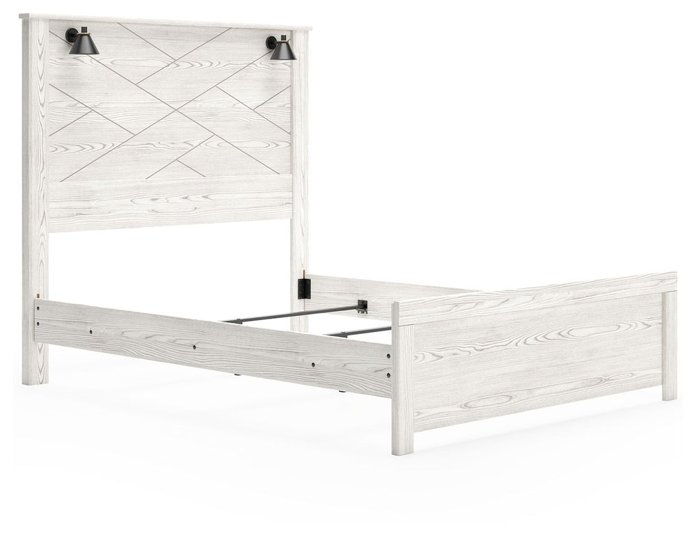 Gerridan - Panel Bed With Sconces #queen