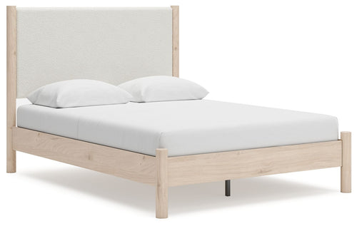 Cadmori - Upholstered Panel Bed #queen