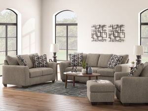 Triston-Peaks - Living Room Set #4pc.sofa,loveseat,chairandahalf,ottoman