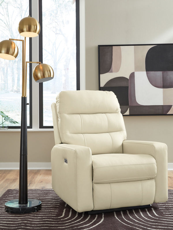 Pennacle Pier - Power Recliner With Adjustable Headrest #beige