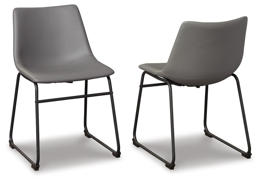 Centiar - Upholstered Side Chair #darkbrown