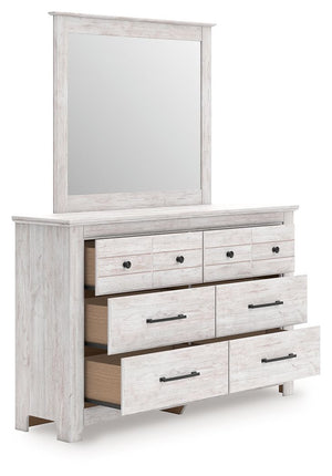 Makidern - Six Drawer Dresser #white #dresser&mirror