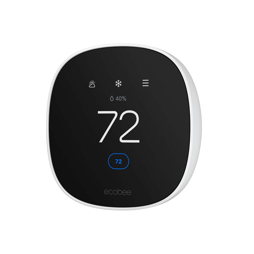 ecobee - Smart Thermostat Essential - Programmable Wi-Fi Thermostat - Works with Siri, Alexa, and Google Assistant - White