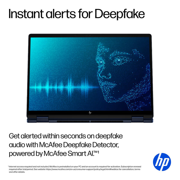 HP - OmniBook X Flip 2-in-1 - Copilot+ PC - 14" 2K Touch-Screen Laptop - Intel Core Ultra 5 226V - 16GB Memory - 512GB SSD - Atmospheric Blue