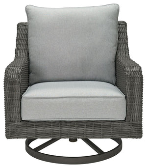 Elite Park - Sillón giratorio con cojín - Gris