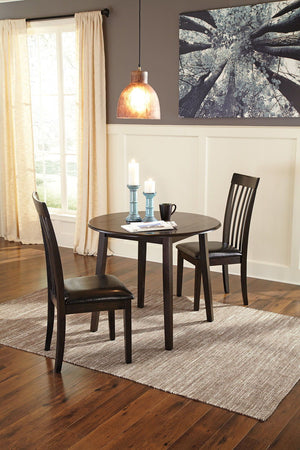 Hammis - Round Dining Table Set #3pc.table,2chairs