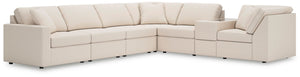 Modmax - 7 Piece Sectional #white #7pc.sectionalwithstorageconsoleandlafcornerchair