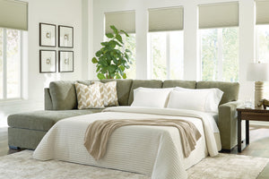 Bridgepoint - Sleeper Sectional #green #2pc.lerftarmfacingcornerchaisesleepersectional