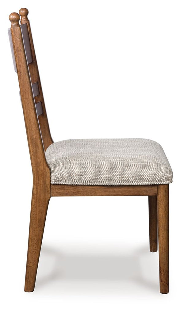 Greddinton - Dining Upholstered Side Chair (Set of 2) #lightbrown