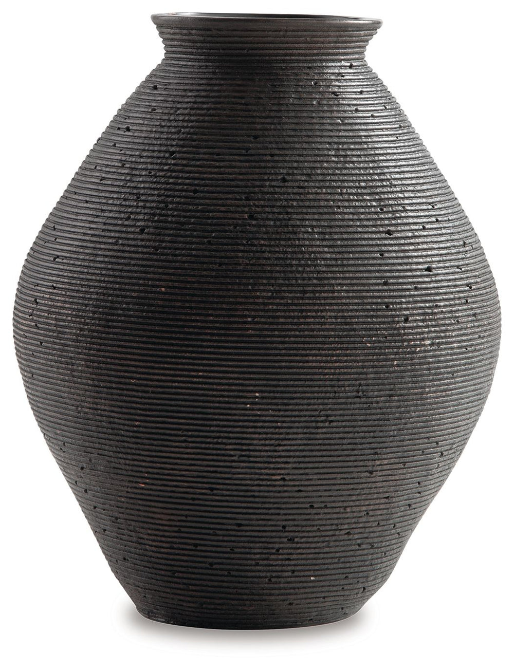 Hannela - Vase #darkbrown #10''wx10''dx12''h