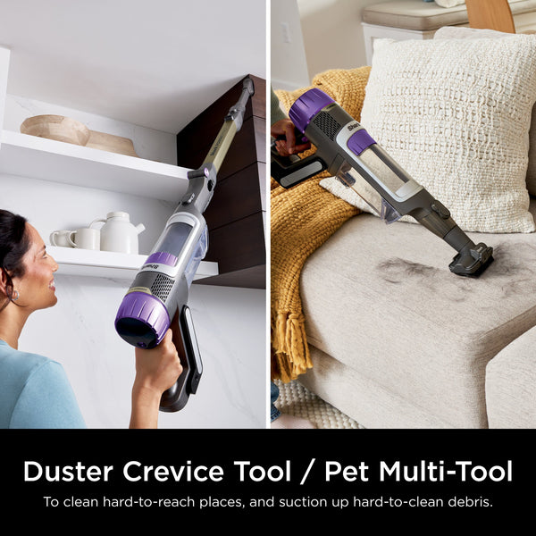 Shark - PowerDetect Clean & Empty Cordless Stick Vacuum & Auto-Empty System with Powerful Suction, Up to 70 min Runtime - Dark Gray