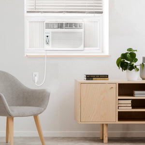 Keystone - 12,000/11,600 BTU 230V Window Air Conditioner with 11,000 BTU Supplemental Heat Function - White