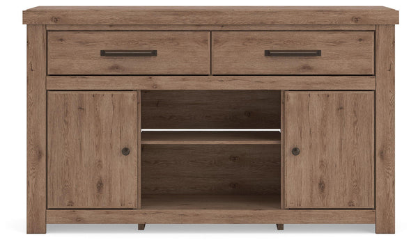 Garistyn - LG TV Stand With Fireplace Option #62"wx17"dx37"h