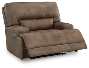 Sillón reclinable eléctrico Beckley Place con reposacabezas ajustable - Color tierra