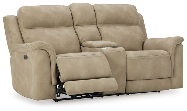 Next-Gen Durapella - Reclining Power Loveseat With Console #beige