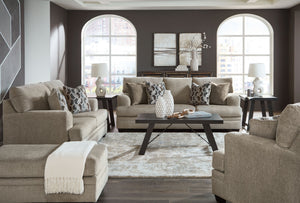 Stonemeade - Living Room Set #lightbrown #4pc.sofa,loveseat,chairandahalf,ottoman