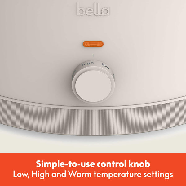 Bella - 6-qt. Manual Slow Cooker - Oatmilk