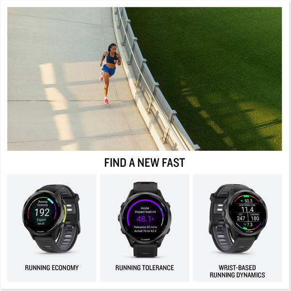 Garmin - Reloj inteligente Forerunner 970 GPS de 47 mm de titanio - Titanio gris carbono DLC - (2025)