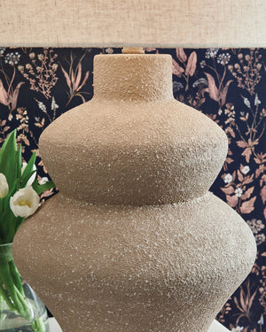 Jossleigh - Lámpara de mesa de metal - Beige