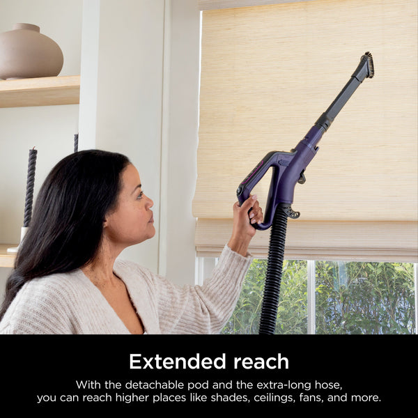 Shark - PowerDetect Upright Vacuum with DuoClean Detect Technology, Self-Cleaning Brushroll, and XL Dustcup - Eggplant