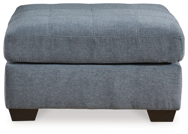 Marleton - Oversized Accent Ottoman #blue