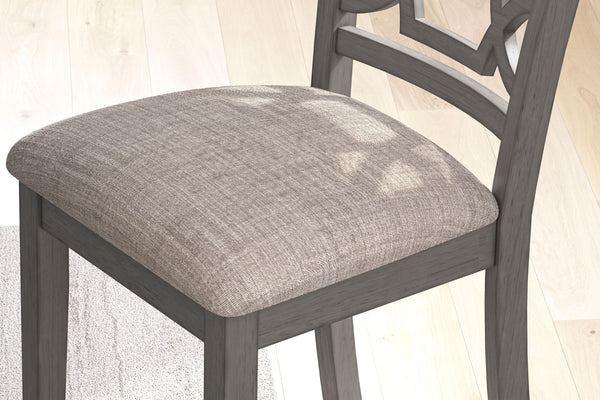 Wrenning - Juego de mesa de comedor (Set de 6) - Gris