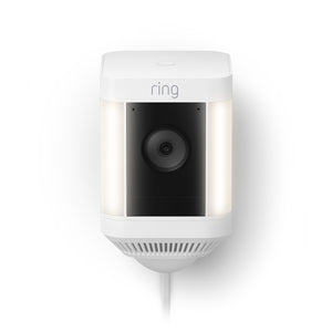 Ring - Spotlight Cam Plus 2-pack Camera Indoor/Outdoor Wireless 1080p Security Cameras - White